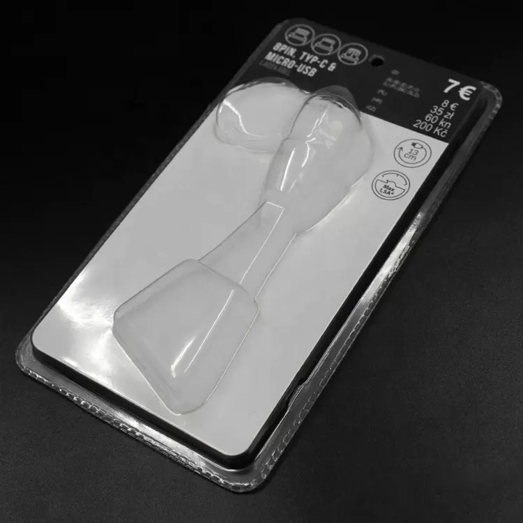 PVC Clear Stock Slide Blister Συσκευασία Βιοδιασπώμενη Προσαρμοσμένη