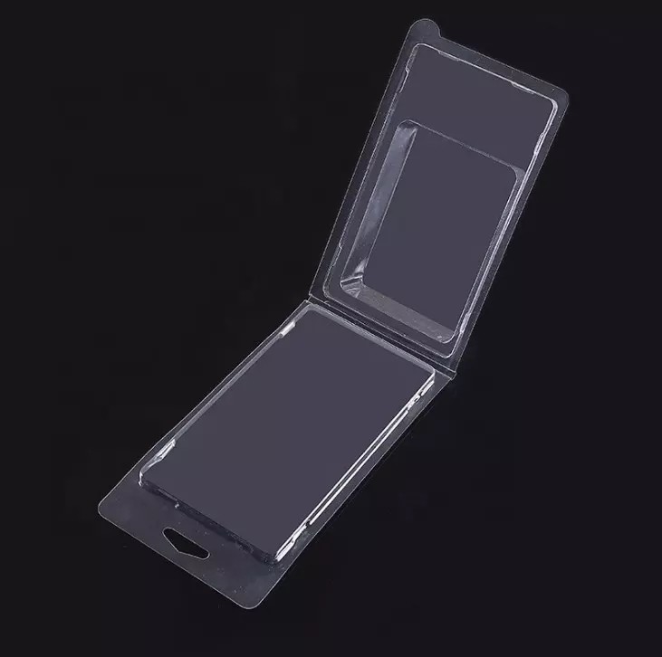 Oem Πλαστική κρεμάστρα Clamshell Clear Blister Box για θήκη τηλεφώνου